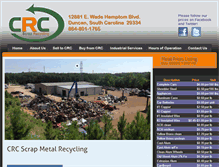 Tablet Screenshot of crcmetalrecycling.com
